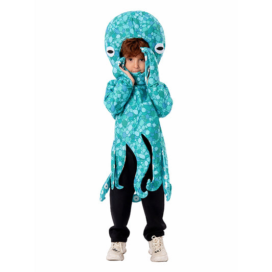 Kid's Blue Octopus Costume