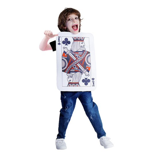 Kids’ King of Clubs Poker Card Costume