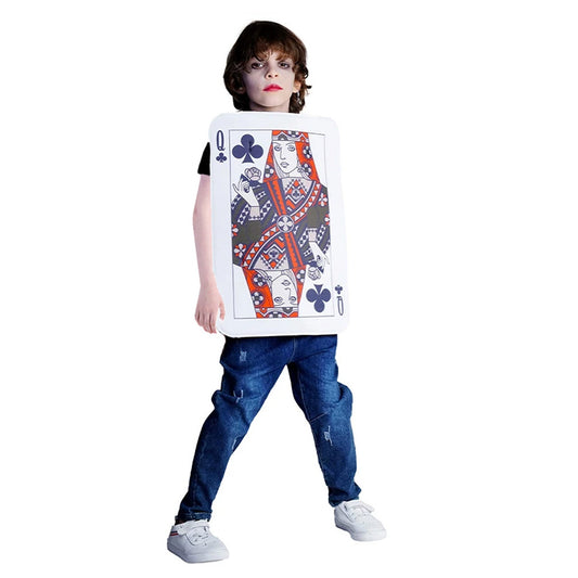 Kids’ Queen of Clubs Poker Card Costume