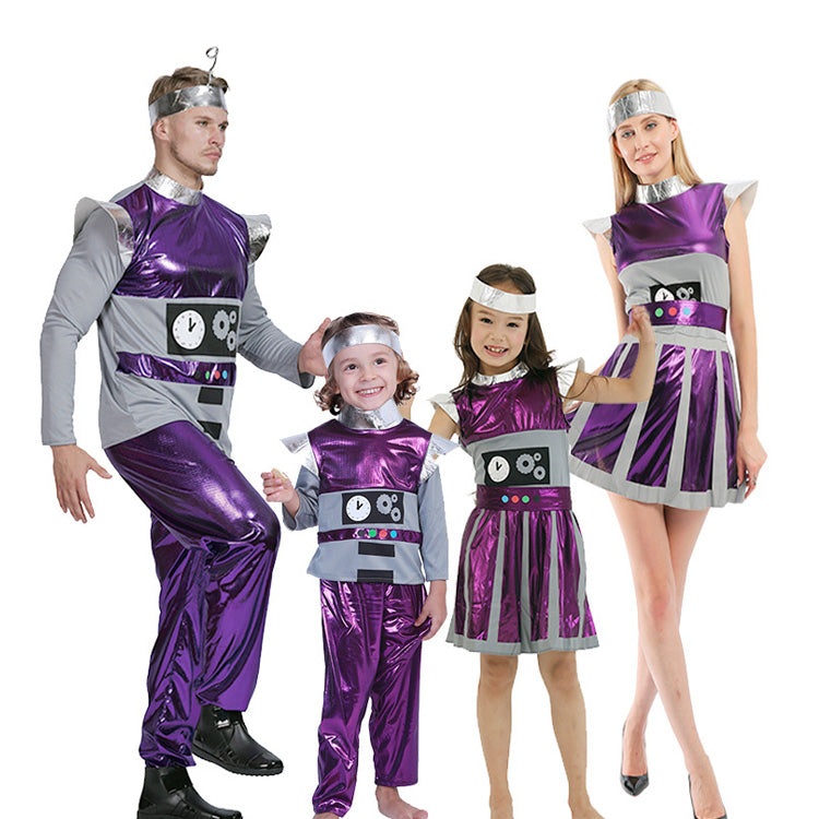 Men's Purple Alien Robot Costume