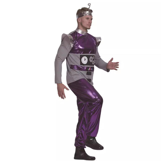 Men's Purple Alien Robot Costume