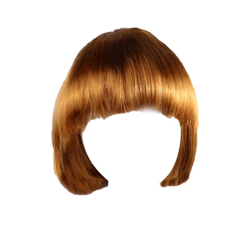 Womens Short Straight BOB Sleek Hair with bang Synthetic Cosplay Wig Wigs Party - Aimall