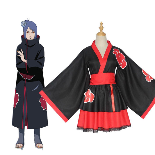 Naruto Akatsuki Kimono Cosplay Costume