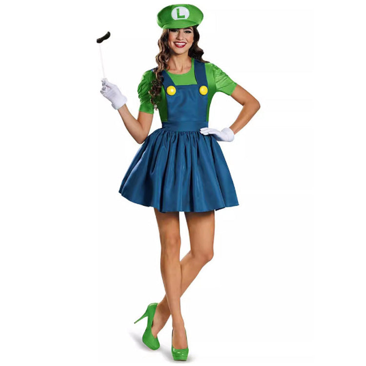 Super Mario Bros Women Skirt, Green