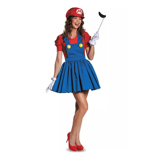 Super Mario Bros Women Skirt, Red