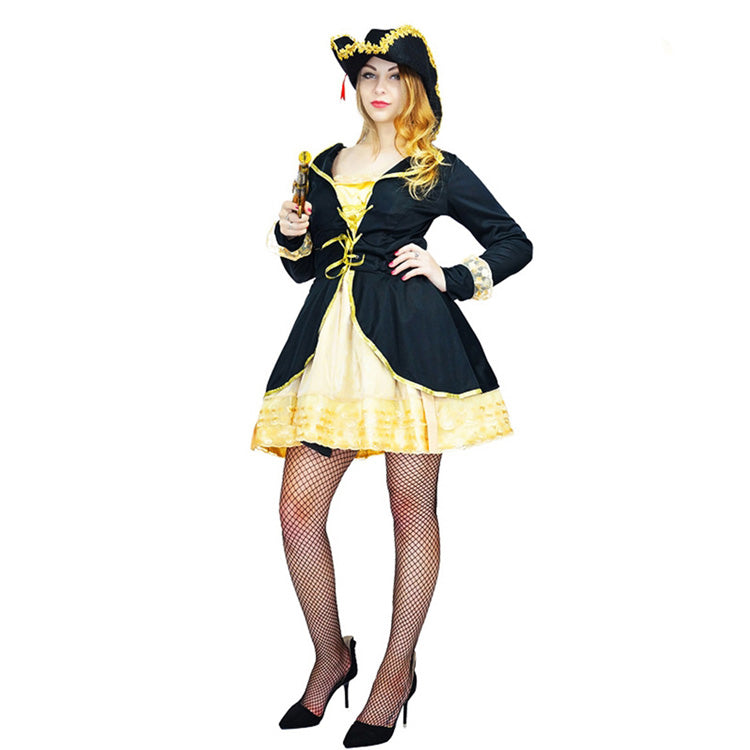 Women's Pirate Cosplay Costume with Hat