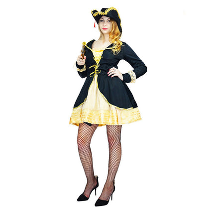 Women's Pirate Cosplay Costume with Hat
