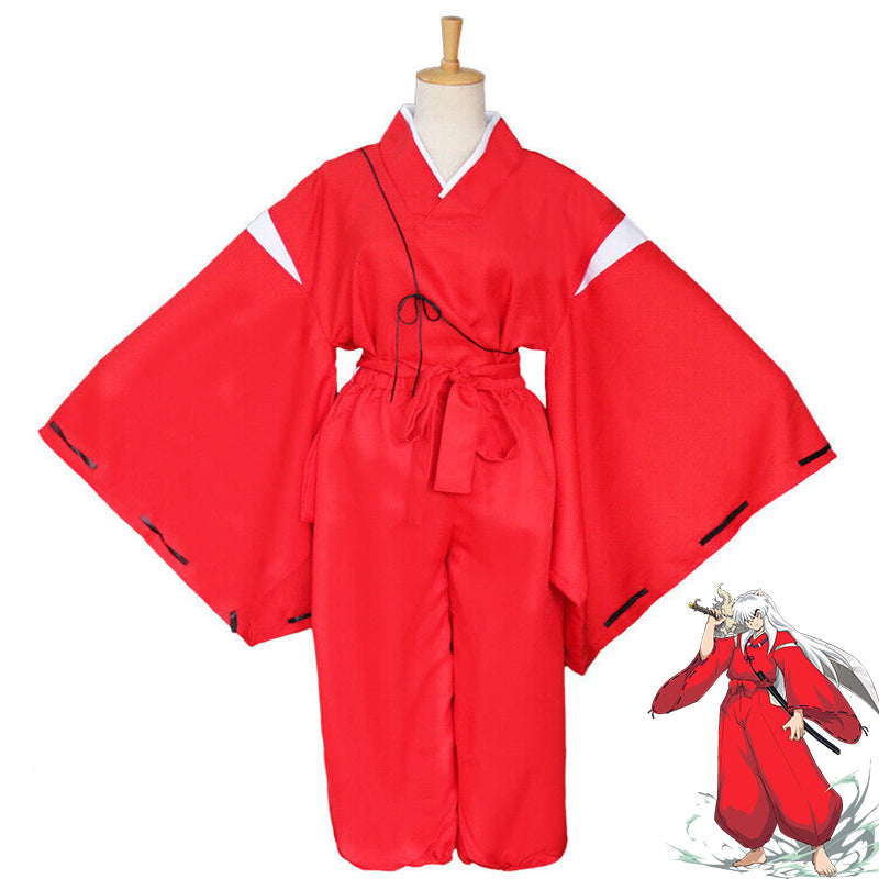 Inuyasha Kimono Cosplay Costume - Authentic Anime Feudal Era Outfit for Fans