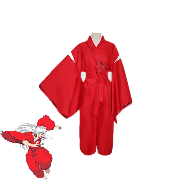 Inuyasha Kimono Cosplay Costume - Authentic Anime Feudal Era Outfit for Fans