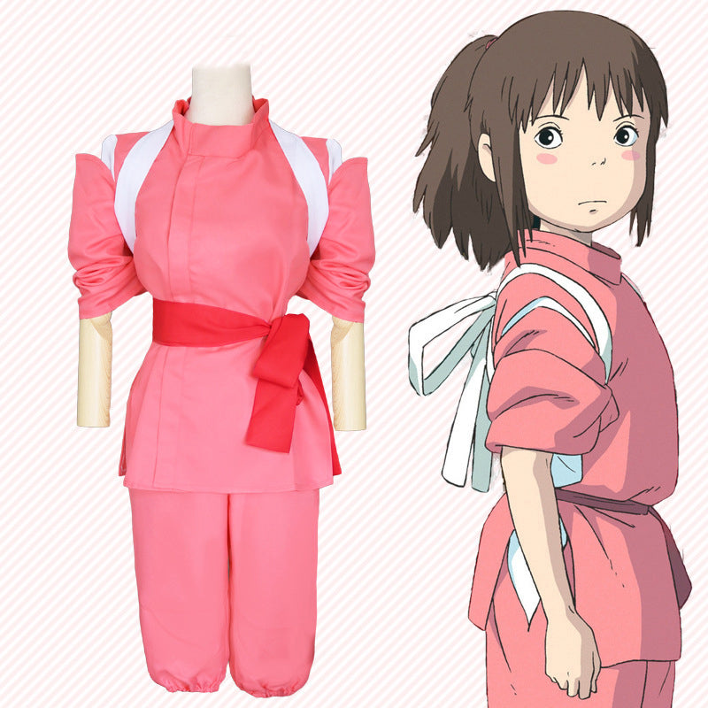 Spirited Away Chihiro Ogino Sen Cosplay Costume