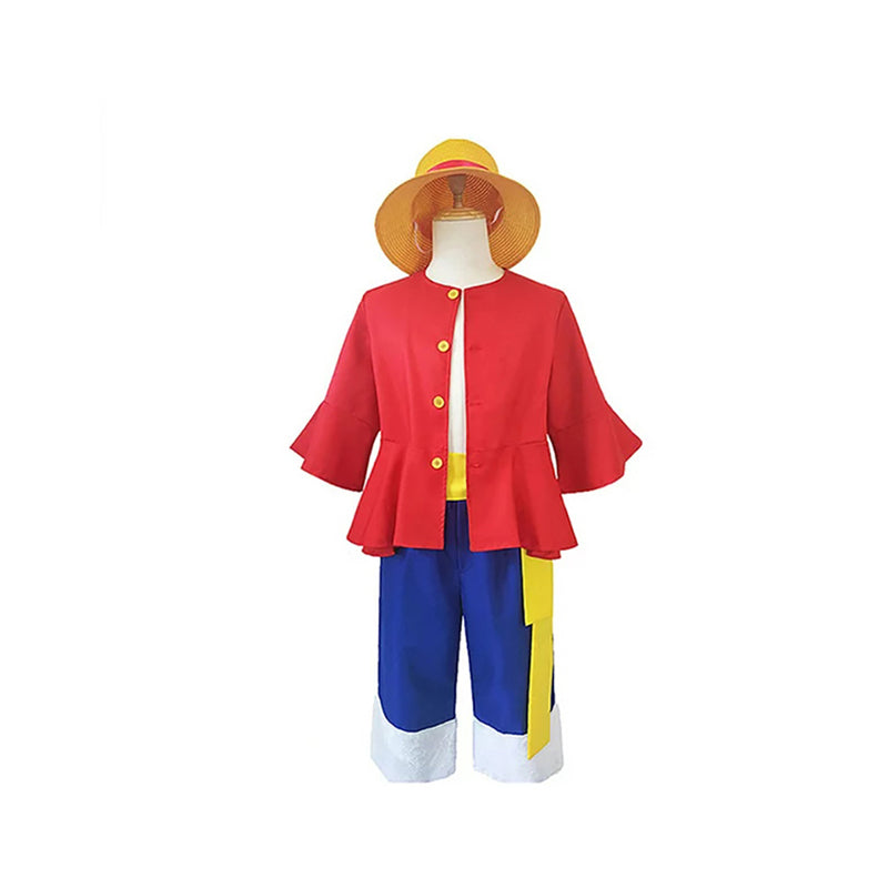 One Piece Monkey D. Luffy Cosplay Costume with Hat