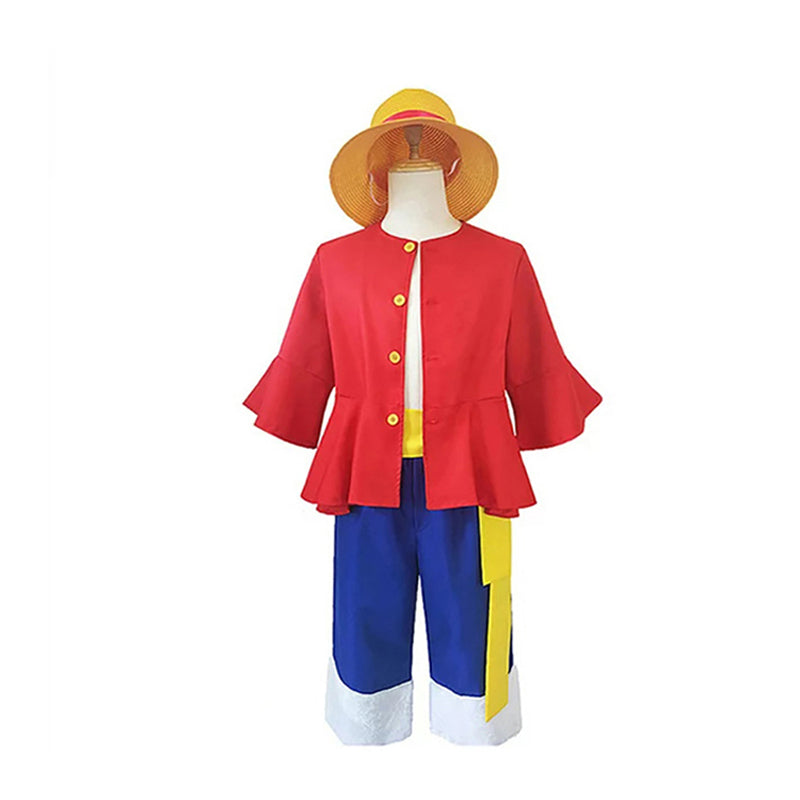 One Piece Monkey D. Luffy Cosplay Costume with Hat