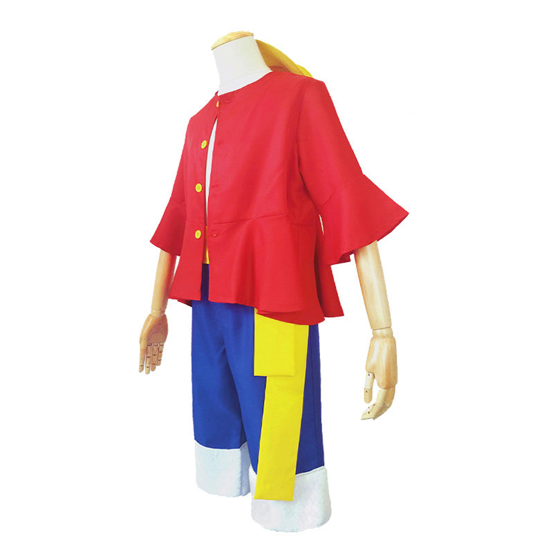 One Piece Monkey D. Luffy Cosplay Costume with Hat