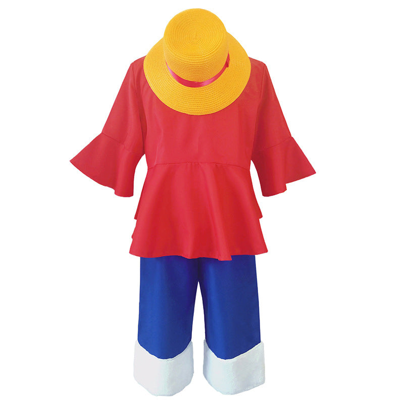 One Piece Monkey D. Luffy Cosplay Costume with Hat