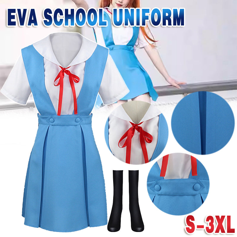 EVA Ayanami Rei & Asuka School Uniform Cosplay Costume