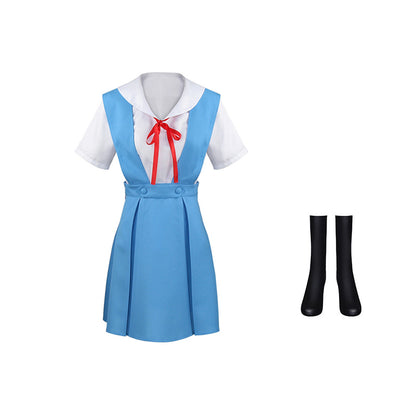 EVA Ayanami Rei & Asuka School Uniform Cosplay Costume