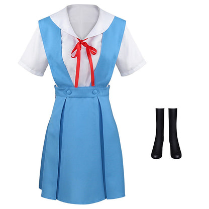 EVA Ayanami Rei & Asuka School Uniform Cosplay Costume