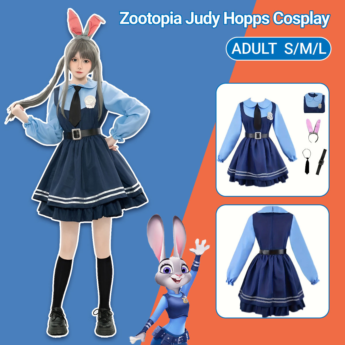 Zootopia Judy Hopps Adult Cosplay Costume