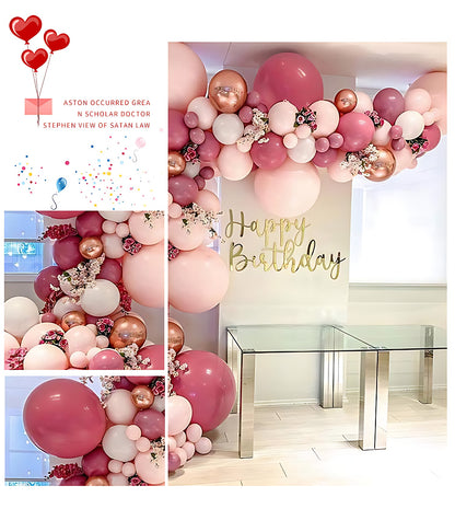 Macaron Pink Balloon Arch