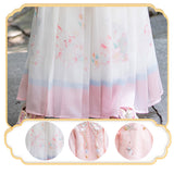 Girls' Pink Cultural Dress Hanfu