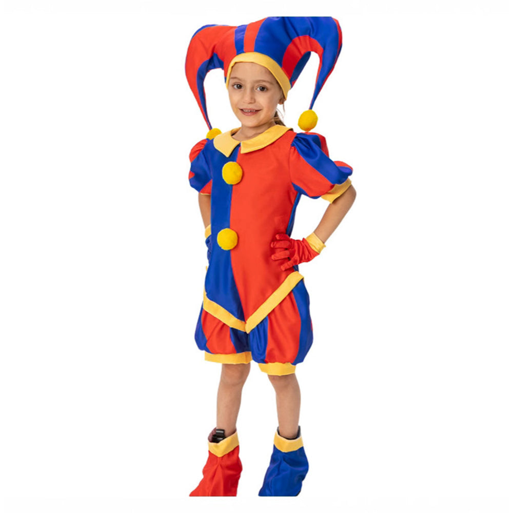 Kids Pomni Costume Bodysuit