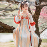 "Dawn Petal Waltz" Kids' Princess Style Hanfu