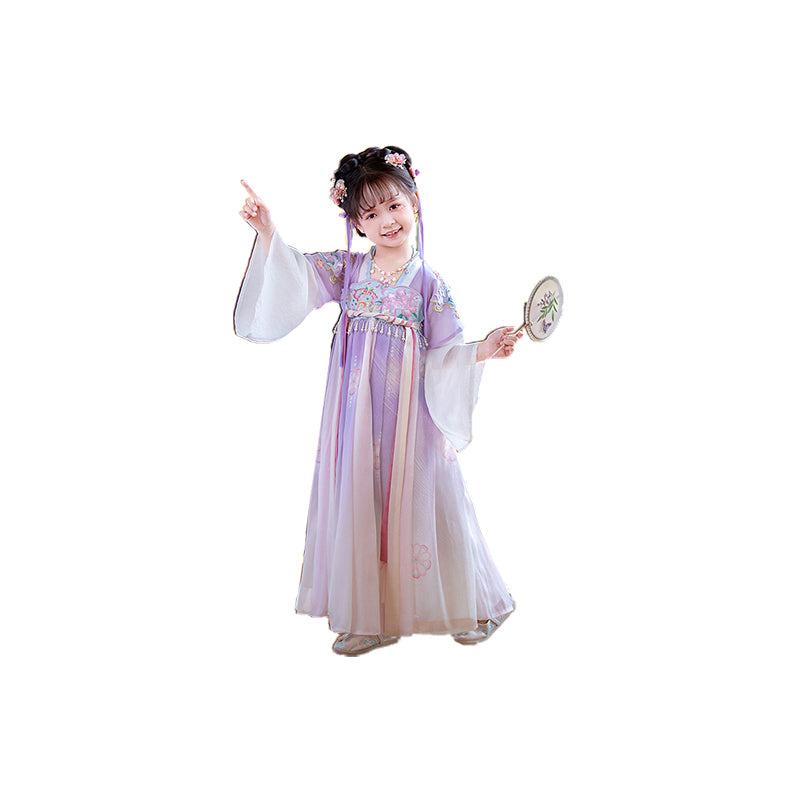 Elegant Chinese Traditional Hanfu Dress for Kids