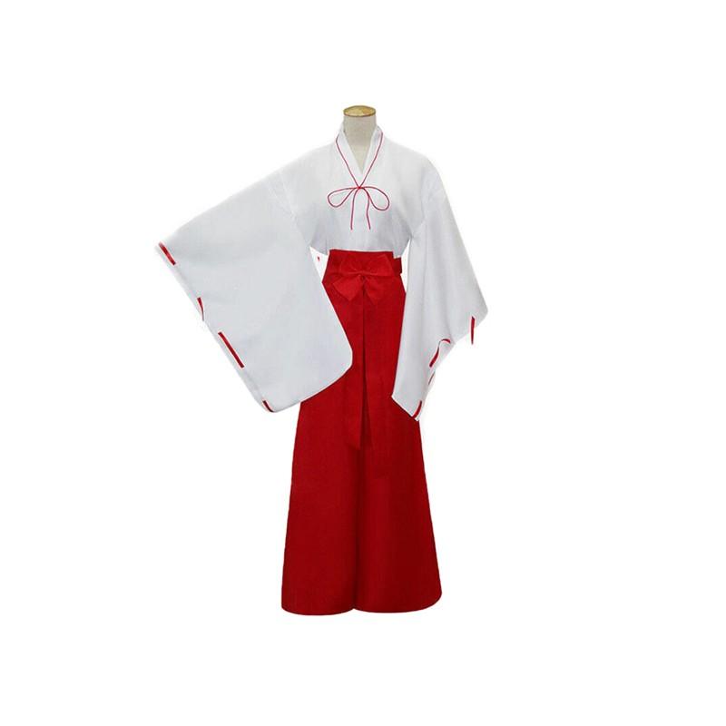 Kikyo cosplay costume inspired by Inuyasha anime