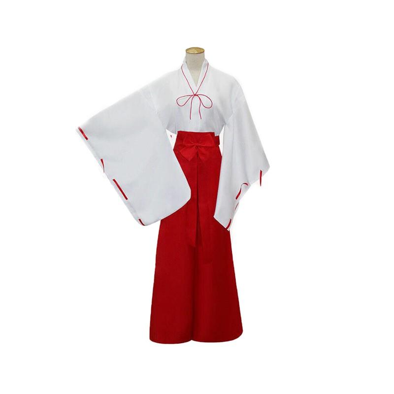 Kikyo cosplay costume inspired by Inuyasha anime