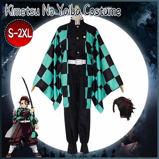 Demon Slayer Kimetsu No Yaiba Tanjiro Kamado Cosplay