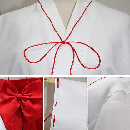 Kikyo cosplay costume inspired by Inuyasha anime