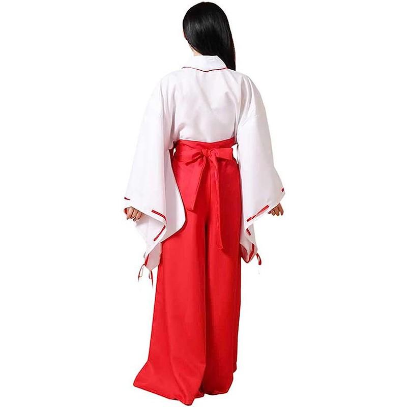 Kikyo cosplay costume inspired by Inuyasha anime