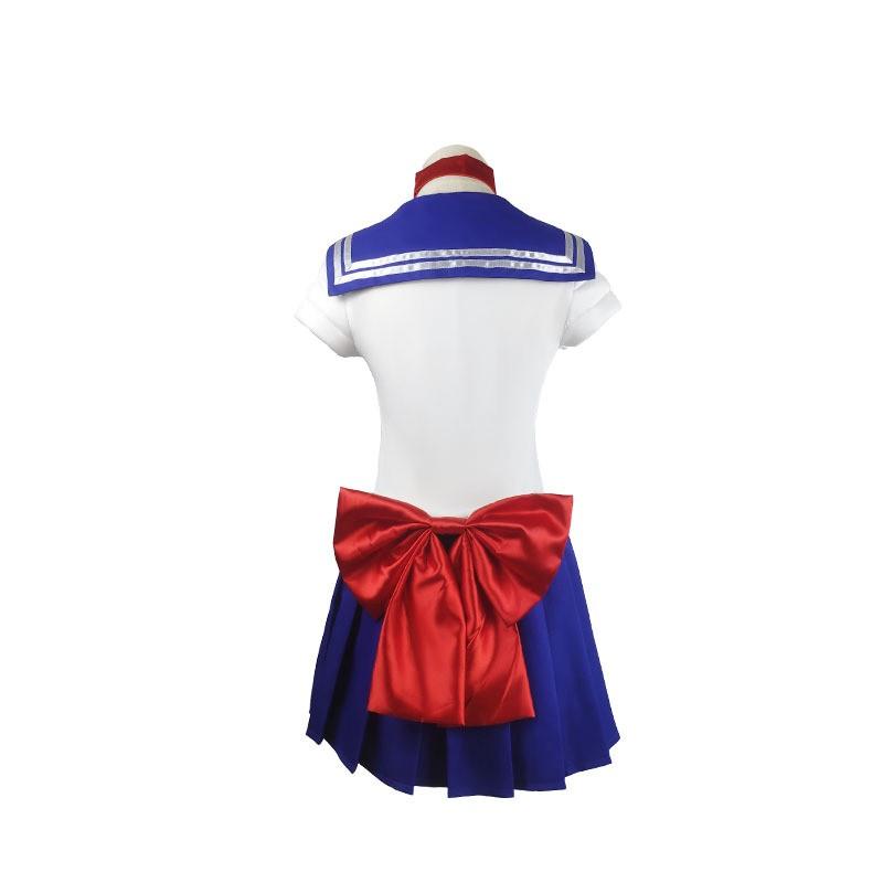 Sailor Moon Cosplay Outfit with Dress, Bow, Gloves, and Socks