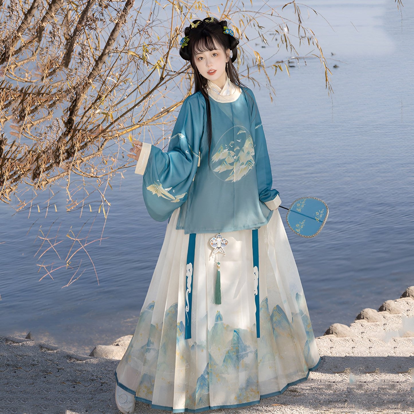 ‘’Azure Mountain Whisper” Ming Style Hanfu