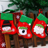 Christmas Stocking Socks Ornament Xmas Tree Party Hanging Gift Candy Bags Decor - Aimall