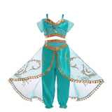 Jasmine Princess dress Aladdin Magic lamp princess dress set AU - Aimall