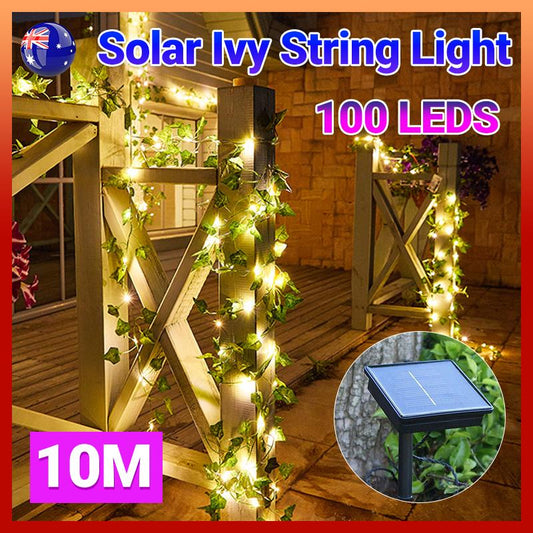 Eco-Friendly Solar Ivy String Lights