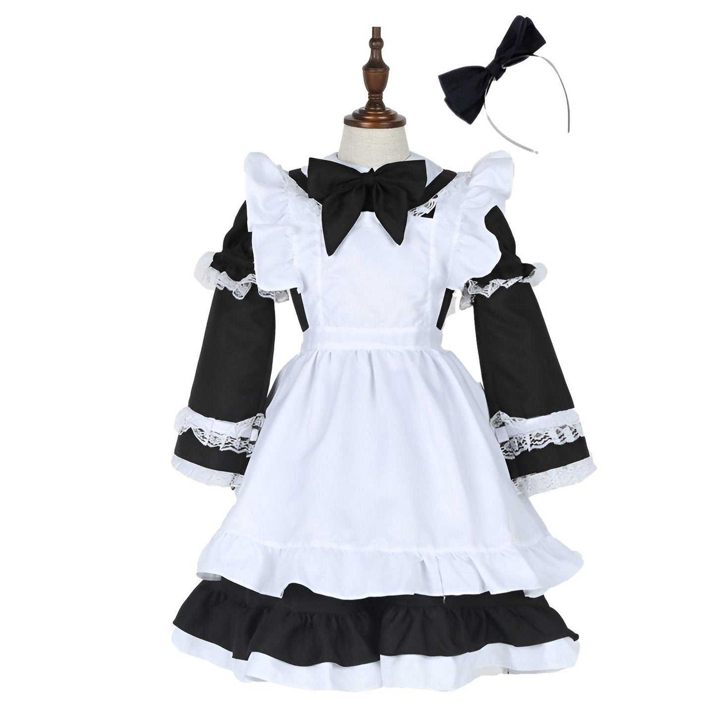 Fairy Tales Fantasy Wonderland Blue Maid Halloween Costume Princess Dress Cosplay Girls Costume - Aimall