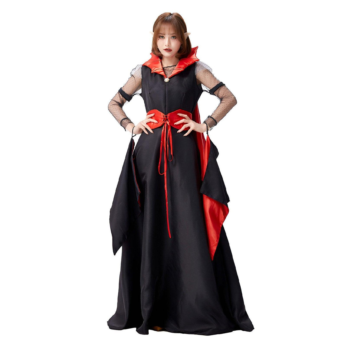 Halloween Costume Queen Dress Ampire Costume Vampire Bat Night Bar Devil Costume - Aimall