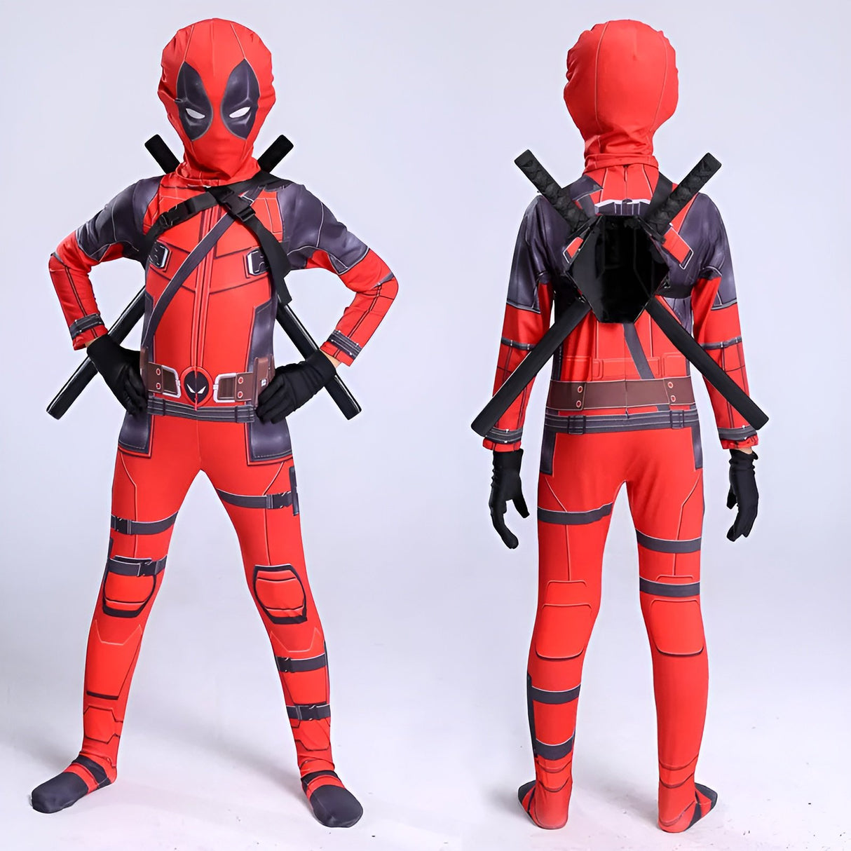 Deadpool 2 Red & Black Kids' Cosplay Suit