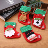 Christmas Stocking Socks Ornament Xmas Tree Party Hanging Gift Candy Bags Decor - Aimall