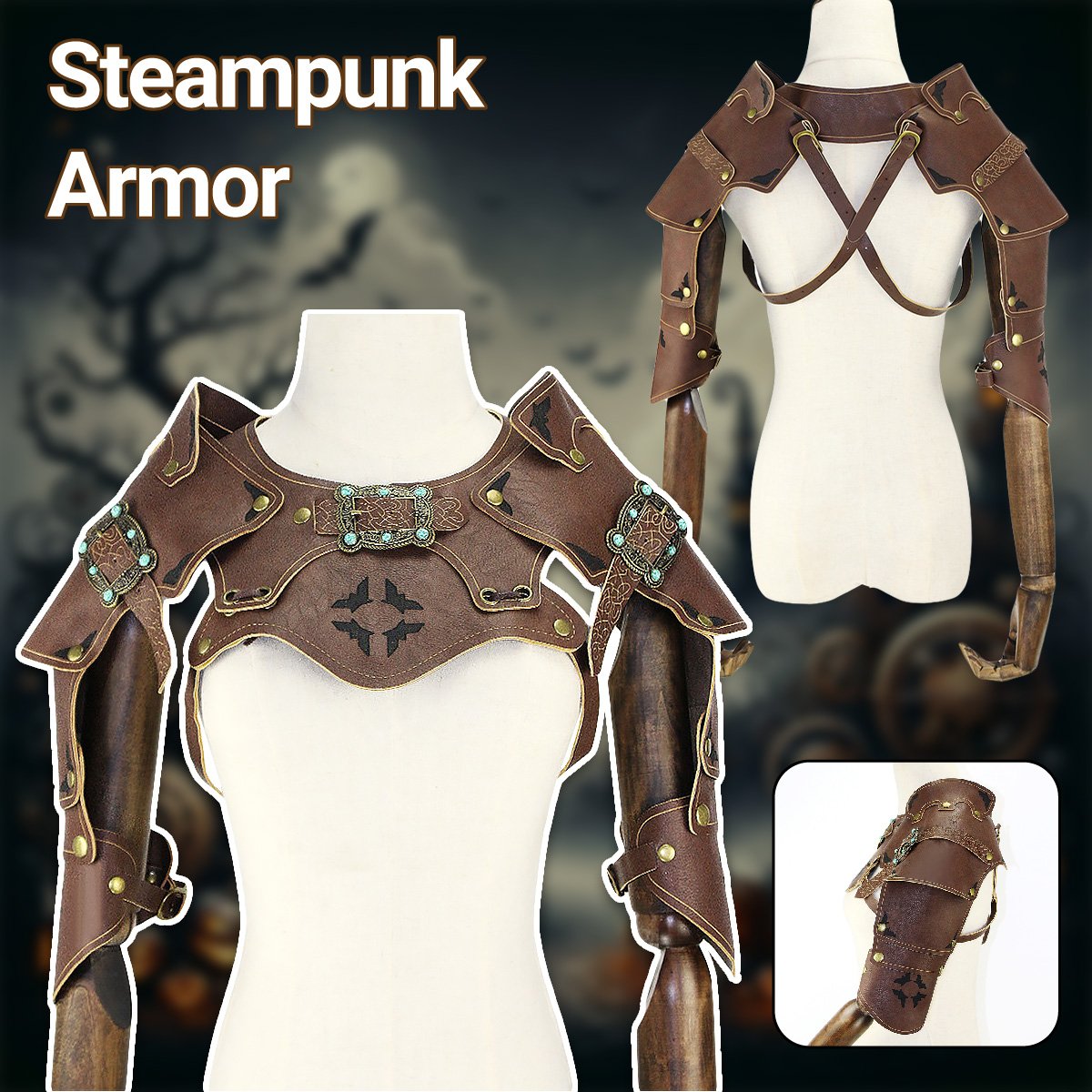 Handmade Steampunk Shoulder Armor Cosplay Accessories