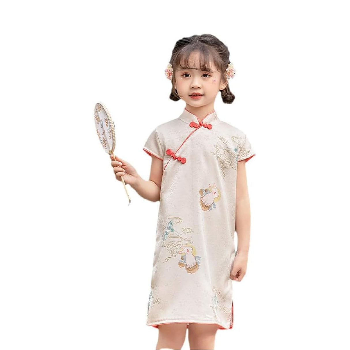 'Jade Rabbit' Girl's Chinese Qipao Dress