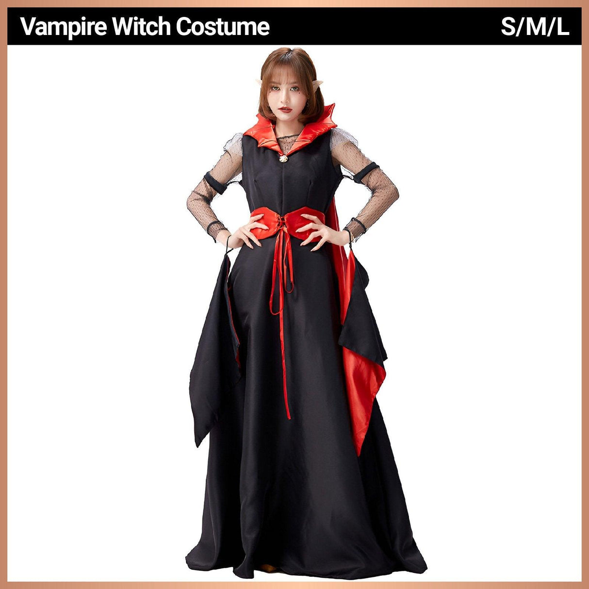 Halloween Costume Queen Dress Ampire Costume Vampire Bat Night Bar Devil Costume - Aimall