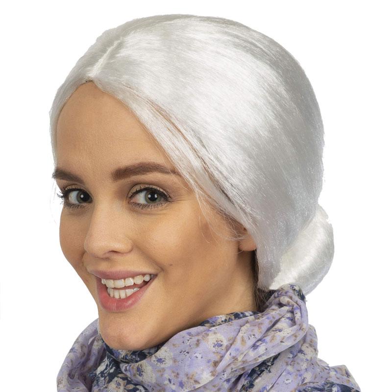 Authentic White Granny Wig