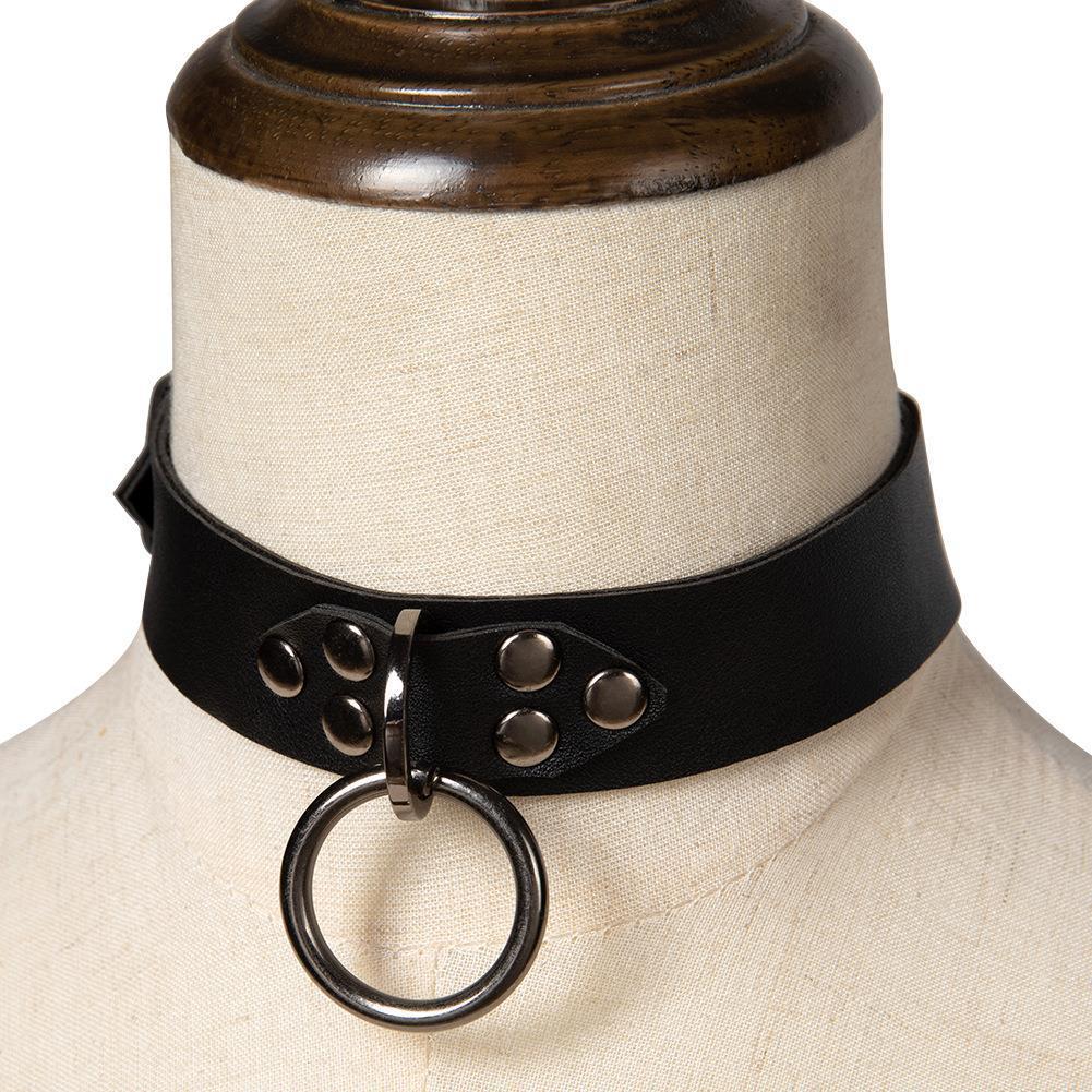 Studded Collar Neck Band Handmade Punk Necklace Accessories