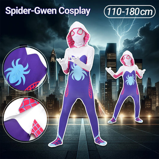 Halloween Costume Children's Boomsuit Headgear Clothes Miles Adult Male Gwen Steel Spider Tight Man