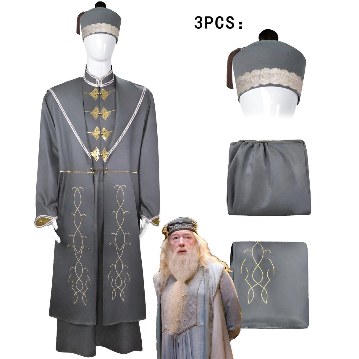 Harry Potter Costume Albus Dumbledore Cos Costume Voldemort Robe Snape Professor Fleur Costume - Aimall