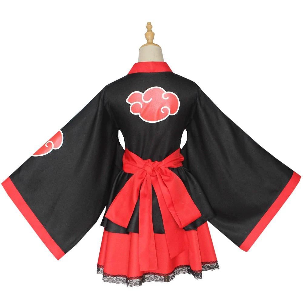 Naruto Akatsuki Kimono Cosplay Costume
