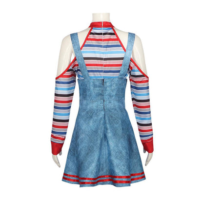 Child's Play Chucky Cosplay Costume Women Halloween Outfit